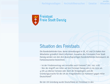 Tablet Screenshot of freistaat-danzig.com